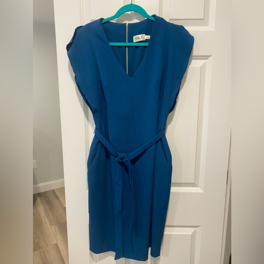 Eliza J Woman’s Size 12 Deep Teal Sheath Dress